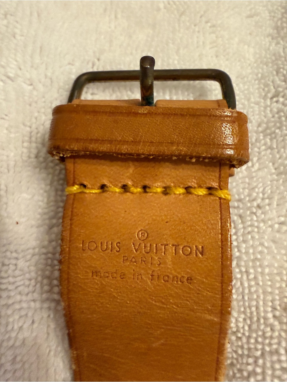 Louis Vuitton Tan Leather Strap